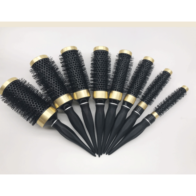 Round  Styling Hair Brush Ceramic  Aluminium Tube Round Hair Brush