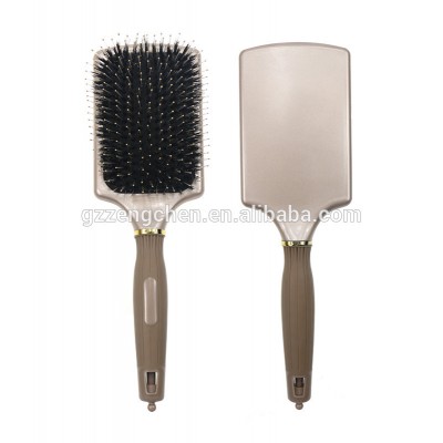 Custom new gold plastic boar bristle nylon pins hair bristle brush wholesale